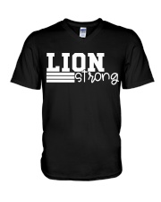 LION V-Neck T-Shirt tile