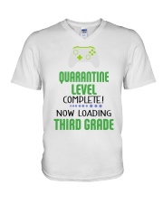 3RD GRADE LOADING V-Neck T-Shirt tile
