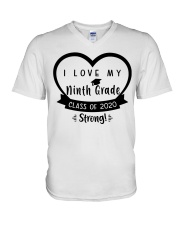 I LOVE MY 9TH GRADE V-Neck T-Shirt tile