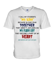 KINDERGARTEN V-Neck T-Shirt tile
