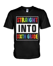 STRAIGHT INTO SIXTH GRADE V-Neck T-Shirt thumbnail