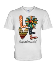 DAYCARE PROVIDER V-Neck T-Shirt tile