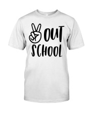 PEACE OUT SCHOOL Classic T-Shirt tile