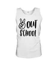 PEACE OUT SCHOOL Unisex Tank tile