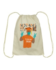 ORANGE - NOTHING CAN STOP ME Drawstring Bag tile