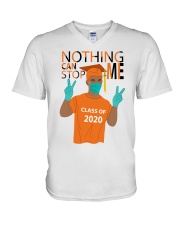 ORANGE - NOTHING CAN STOP ME V-Neck T-Shirt tile