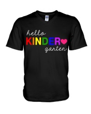 HELLO KINDERGARTEN V-Neck T-Shirt tile