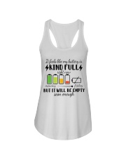 MY BATTERY IS KIND FULL RIGHT NOW Ladies Flowy Tank tile