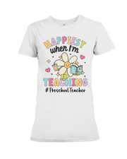PRESCHOOL TEACHER Premium Fit Ladies Tee tile