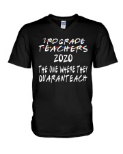 3RD GRADE QUARANTEACH V-Neck T-Shirt thumbnail