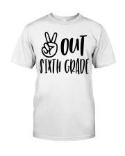 PEACE OUT 6TH GRADE Classic T-Shirt tile