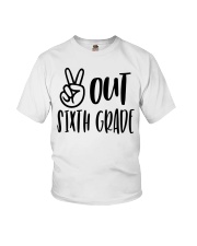 PEACE OUT 6TH GRADE Youth T-Shirt tile