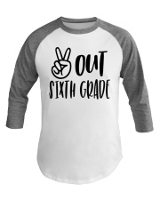 PEACE OUT 6TH GRADE Baseball Tee tile