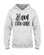 PEACE OUT 6TH GRADE Hooded Sweatshirt tile