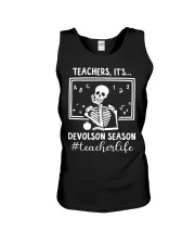 TEACHERS - IT'S DEVOLSON SEASON Unisex Tank tile