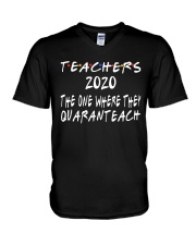 TEACHERS QUARANTEACH V-Neck T-Shirt thumbnail