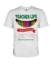 KINDERGARTEN V-Neck T-Shirt tile