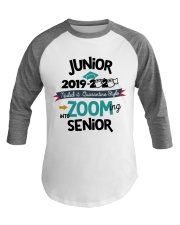 JUNIOR ZOOMING INTO SENIOR Baseball Tee tile