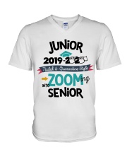 JUNIOR ZOOMING INTO SENIOR V-Neck T-Shirt tile