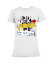 SPED TEACHER Premium Fit Ladies Tee tile