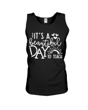 IT'S A BEAUTIFUL DAY TO TEACH Unisex Tank tile