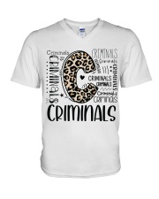 CRIMINAL V-Neck T-Shirt tile