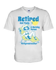 5TH GRADE TEACHER V-Neck T-Shirt tile