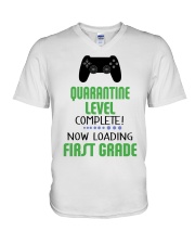 1ST GRADE LOADING V-Neck T-Shirt tile