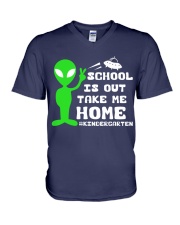 KINDERGARTEN V-Neck T-Shirt tile