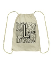 LIBRARIAN TEACHER DESIGN Drawstring Bag thumbnail
