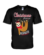 CHRISTMAS - PLEASE GO DESPACITO V-Neck T-Shirt tile