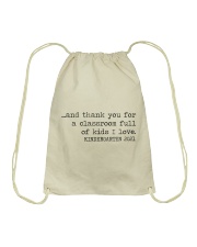 KINDERGARTEN Drawstring Bag tile