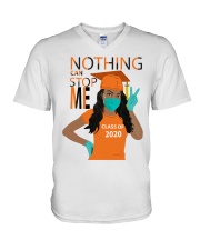 ORANGE - NOTHING CAN STOP ME V-Neck T-Shirt tile