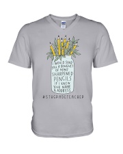 5th Grade Teacher V-Neck T-Shirt tile