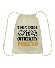 THIS DUDE IS OFFICIALLY PRE-KER Drawstring Bag tile