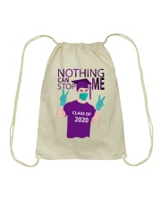 PURPLE - NOTHING CAN STOP ME Drawstring Bag tile