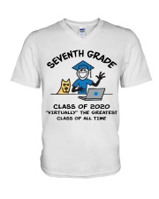 7TH GRADE CLASS OF 2020 V-Neck T-Shirt tile