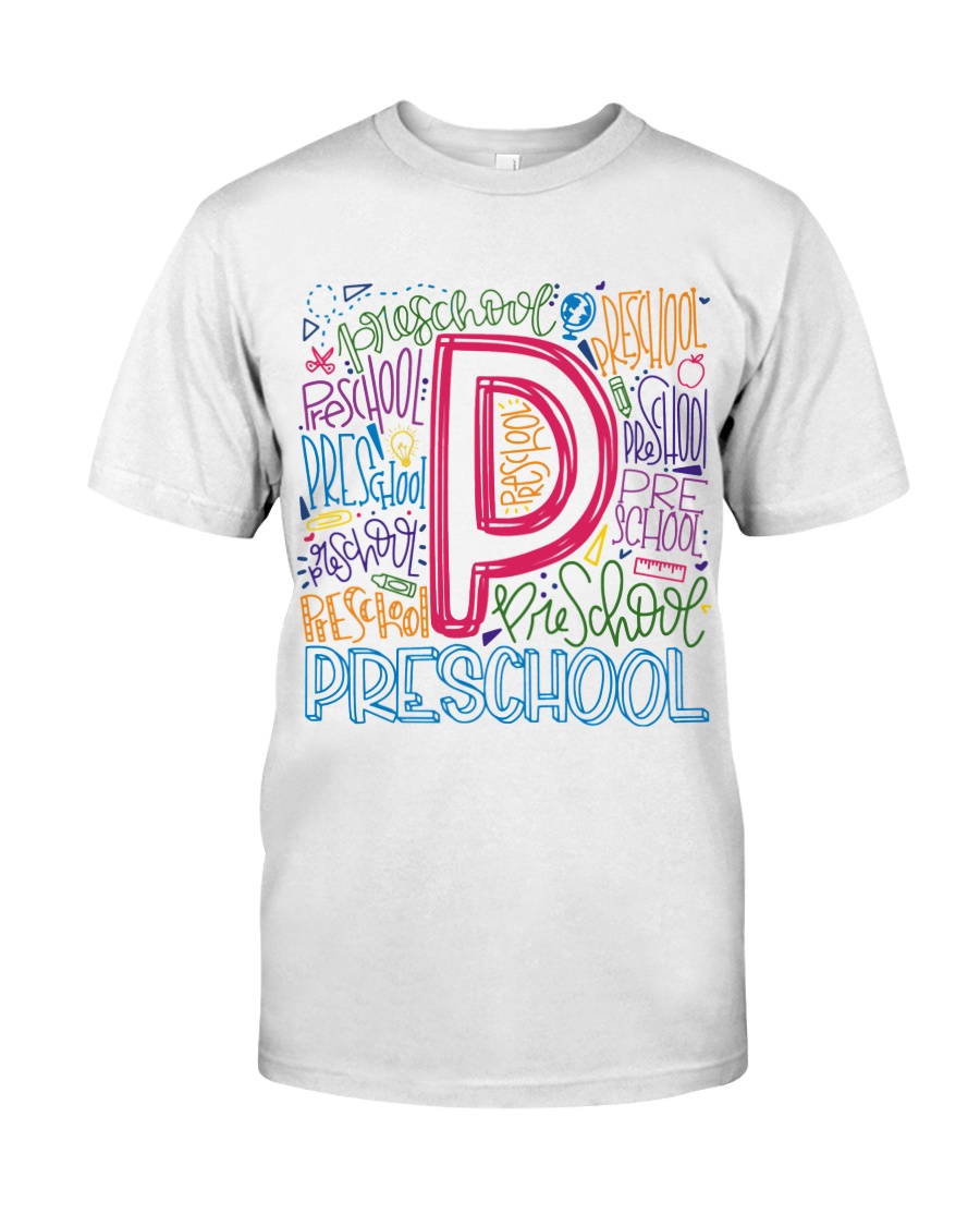 PRESCHOOL TYPOGRAPHIC Classic T-Shirt