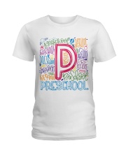 PRESCHOOL TYPOGRAPHIC Ladies T-Shirt thumbnail