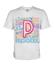 PRESCHOOL TYPOGRAPHIC V-Neck T-Shirt thumbnail