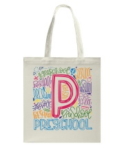 PRESCHOOL TYPOGRAPHIC Tote Bag thumbnail