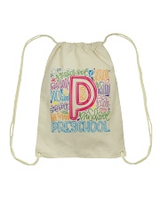 PRESCHOOL TYPOGRAPHIC Drawstring Bag thumbnail