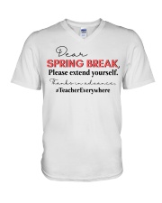 TEACHER EVERYWHERE V-Neck T-Shirt tile