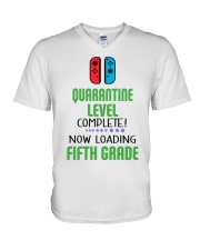 5TH GRADE LOADING V-Neck T-Shirt tile