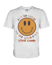 1ST GRADE V-Neck T-Shirt tile