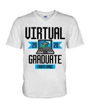 4TH GRADE GRADUATE V-Neck T-Shirt tile