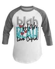 Blah Blah Blah Love Cupid Baseball Tee tile