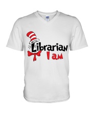 LIBRARIAN I AM V-Neck T-Shirt thumbnail