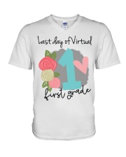 1ST GRADE V-Neck T-Shirt tile