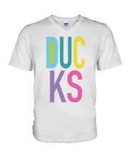 DUCKS V-Neck T-Shirt tile